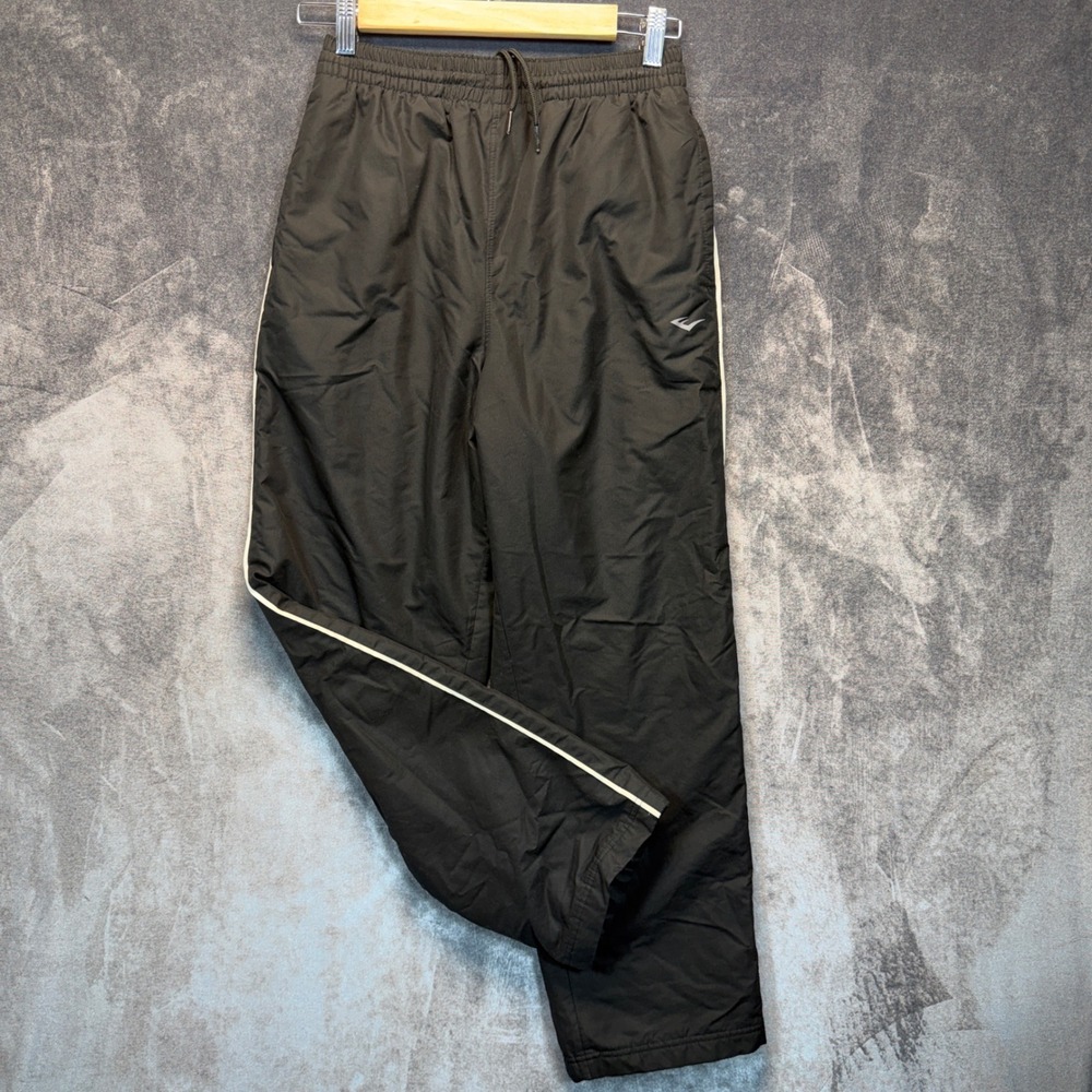 Everlast Track Snow Pants Boys Black Regular L 14/16 Side Stripe Fleece Lined